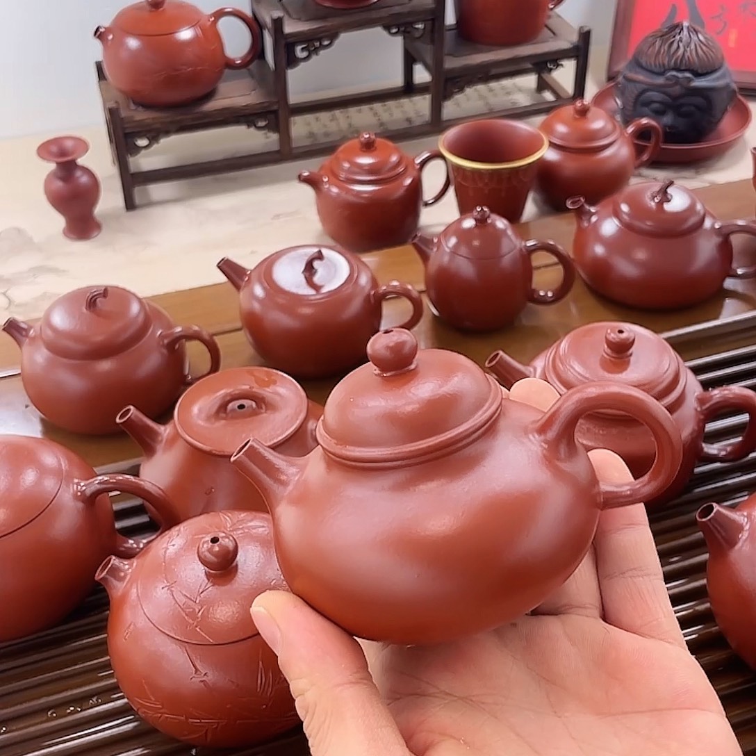 紫砂茶宠容天紫砂壶150cc