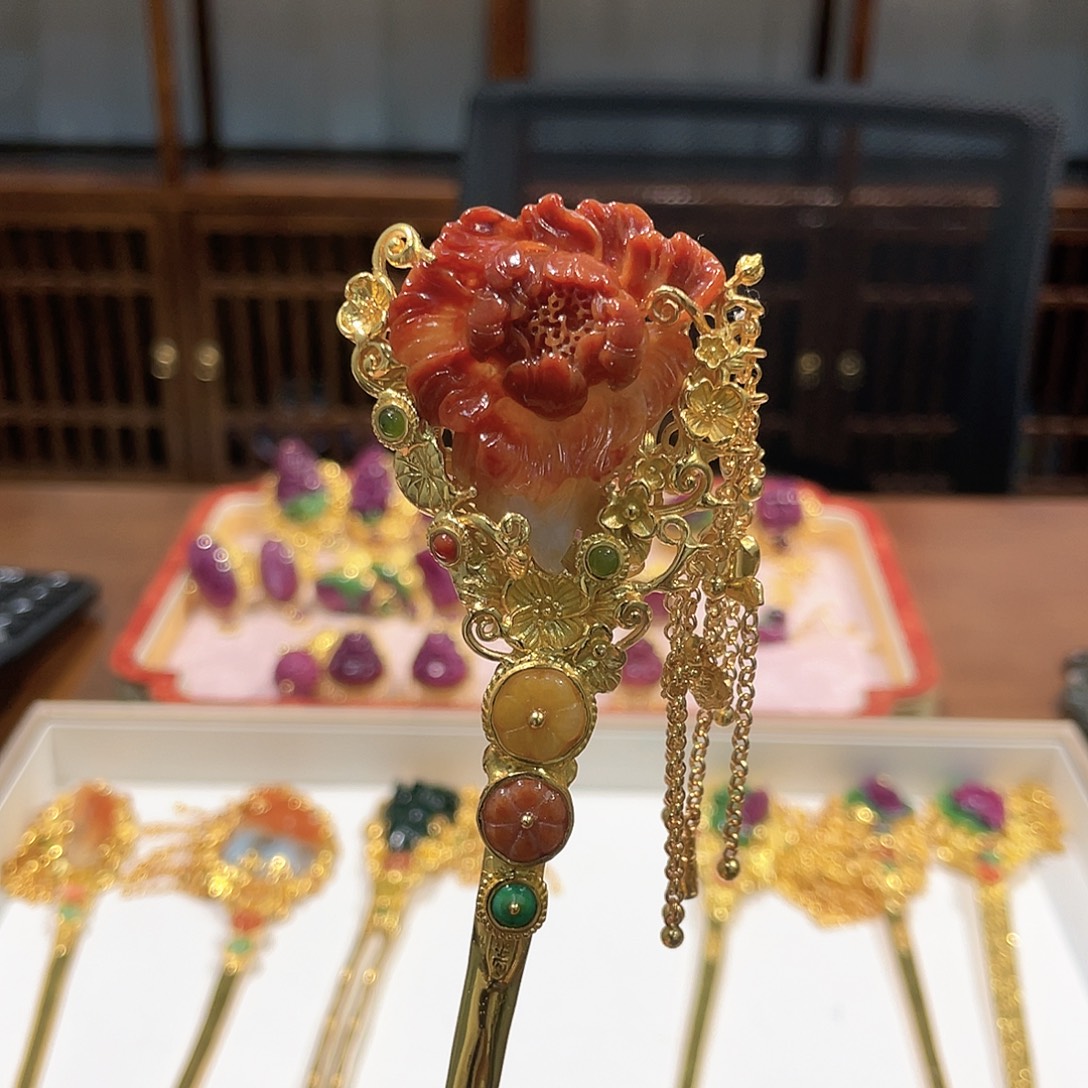 锦纶铁合金发簪发饰