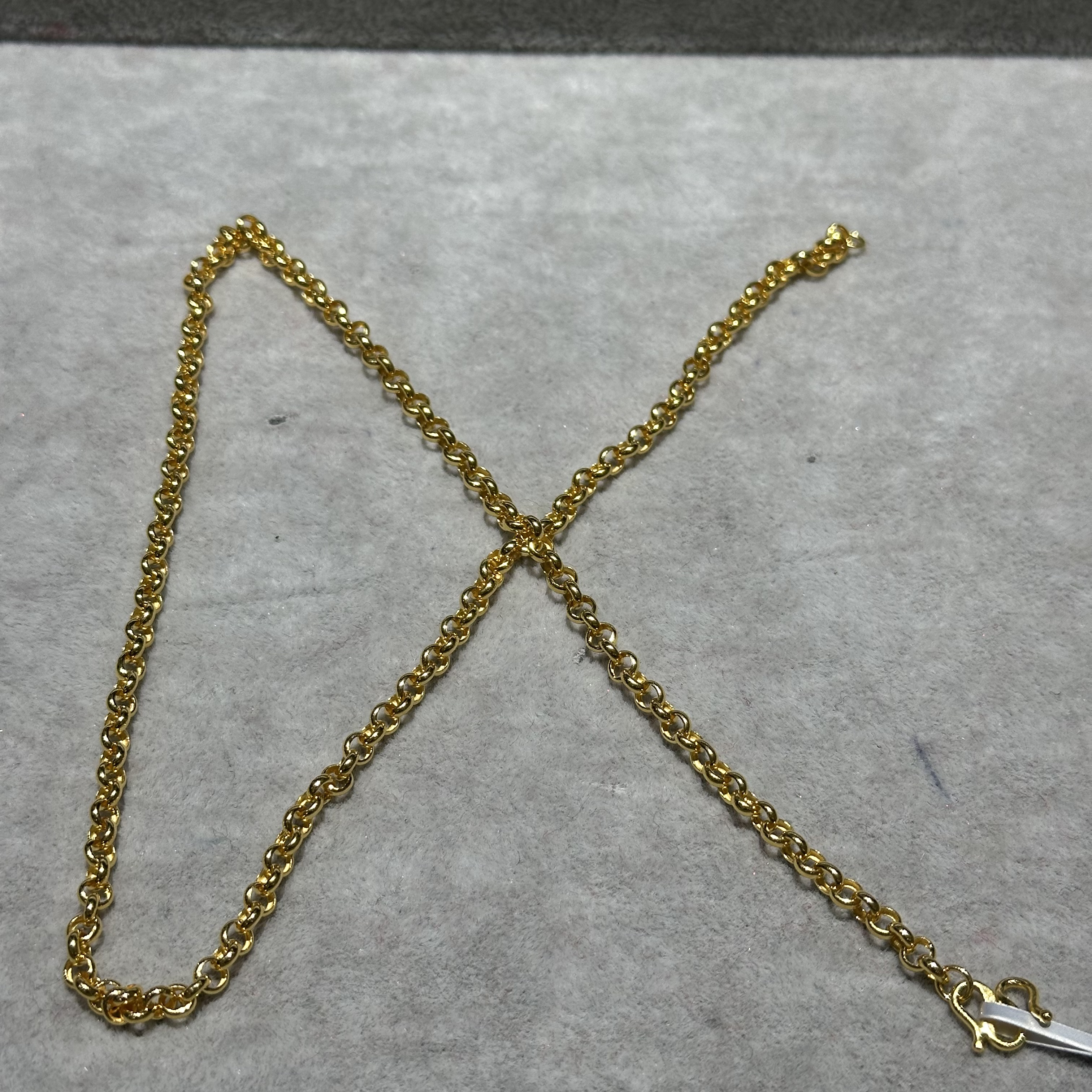 足金9999 W扣 O字链 49# 14.290