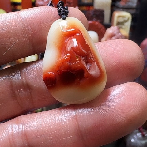 寿山石紅花芙蓉石