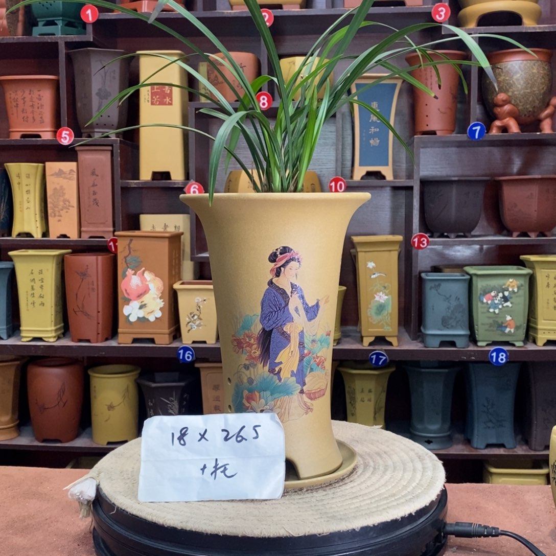 紫砂艺术紫砂花盆