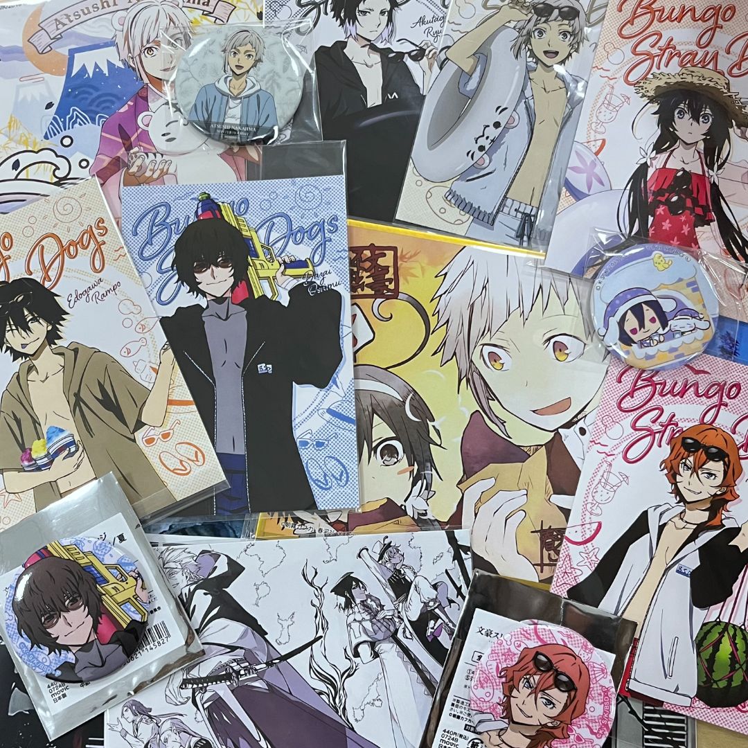 文豪野犬金属吧唧精美色纸小卡