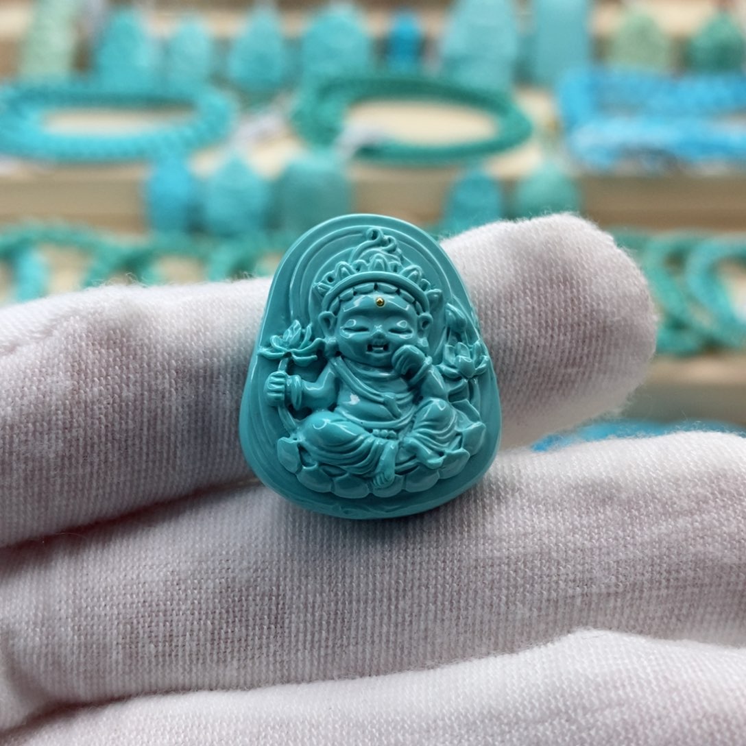 绿松石珠宝奇石未镶嵌