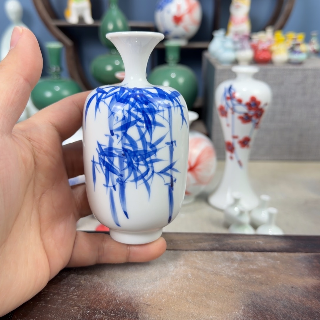 陶瓷手工小花器摆件
