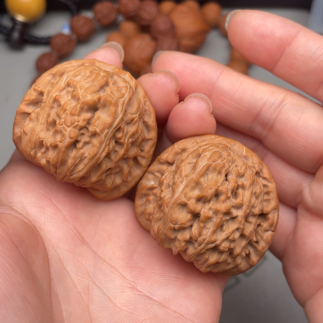 文玩核桃把件白狮子41