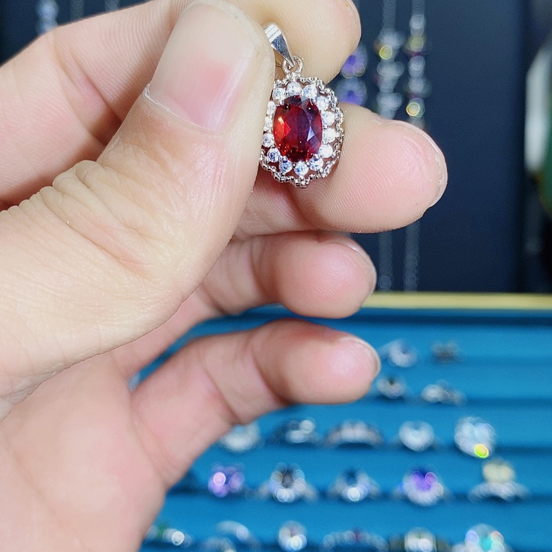 紫晶珠宝半成品银S925镶嵌