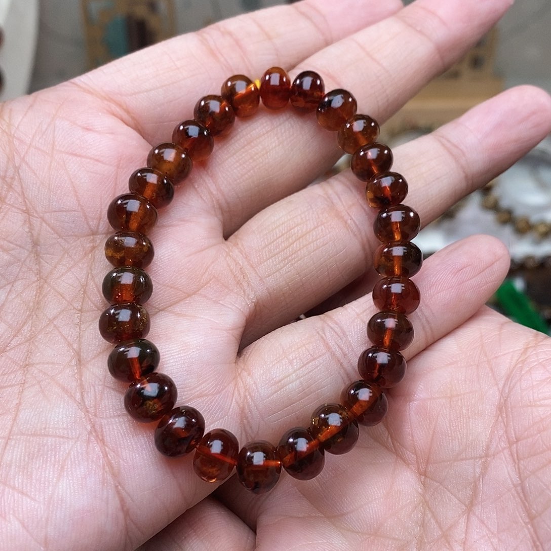 琥珀未镶嵌手链8血