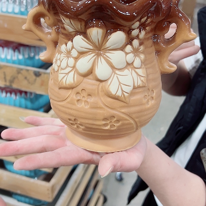 有孔，凑单福利满10元发货陶瓷多肉花盆！