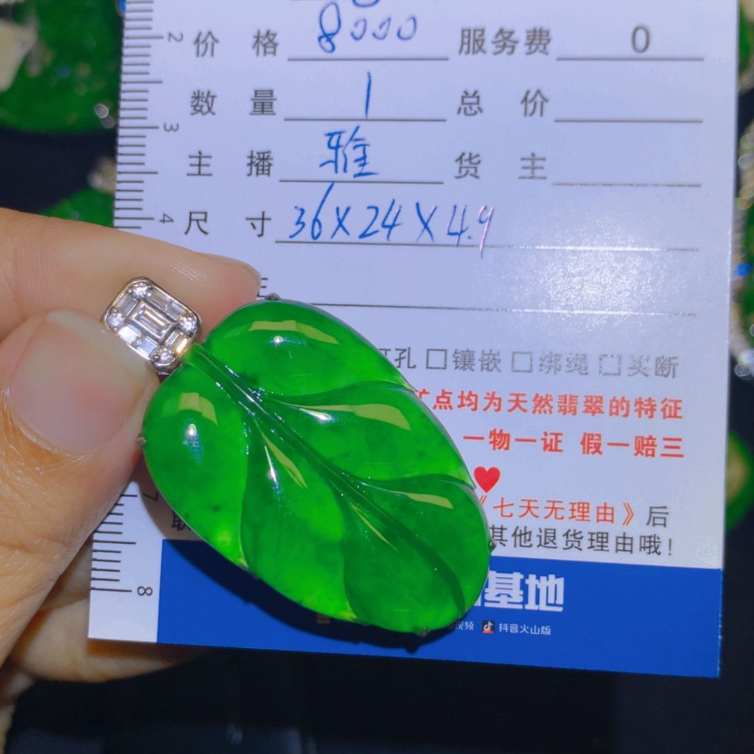 翡翠银S925镶嵌颈饰