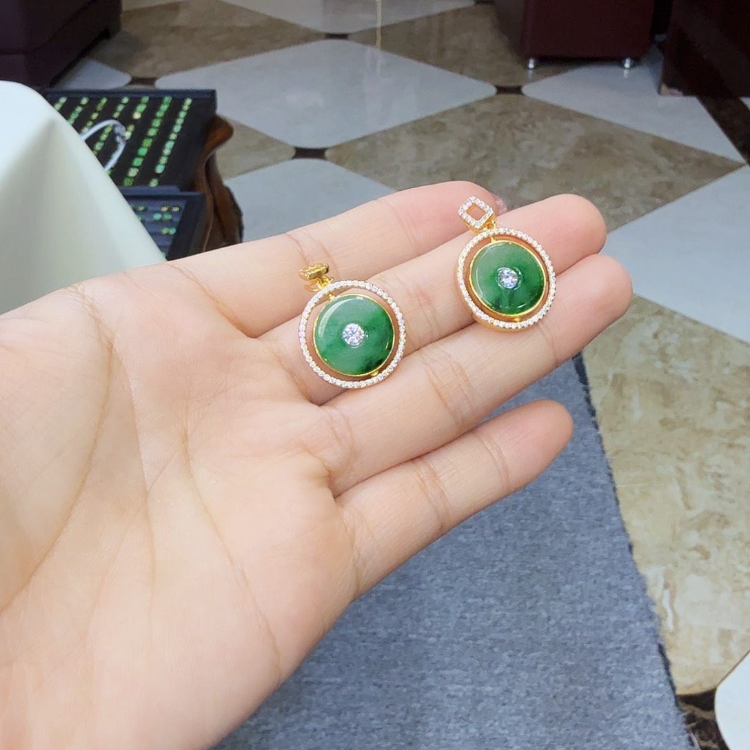 翡翠吊坠(不含链)银S925镶嵌多样性发货发其一925镶嵌