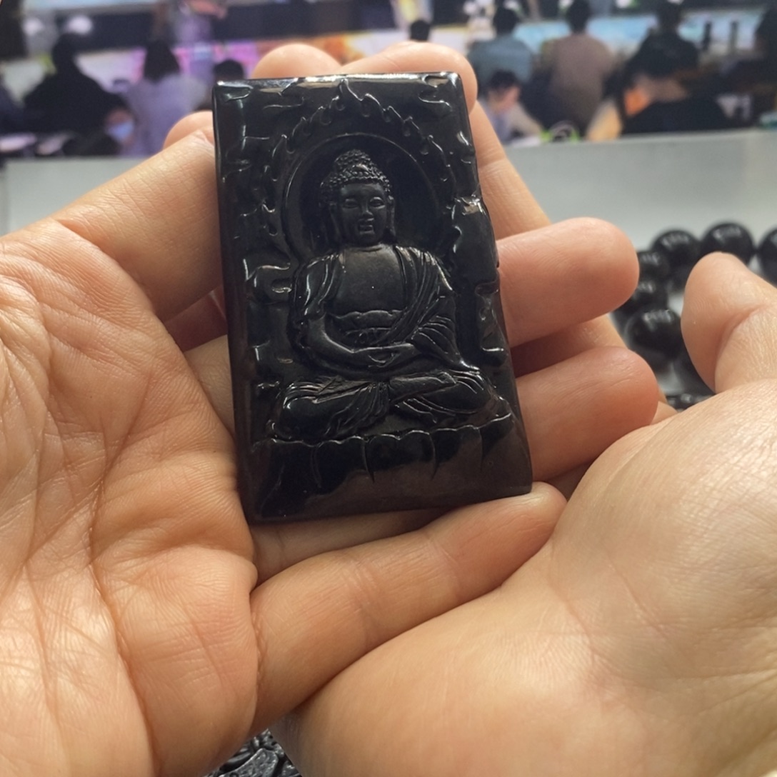 提***伤翡翠未镶嵌吊坠(不含链)佛