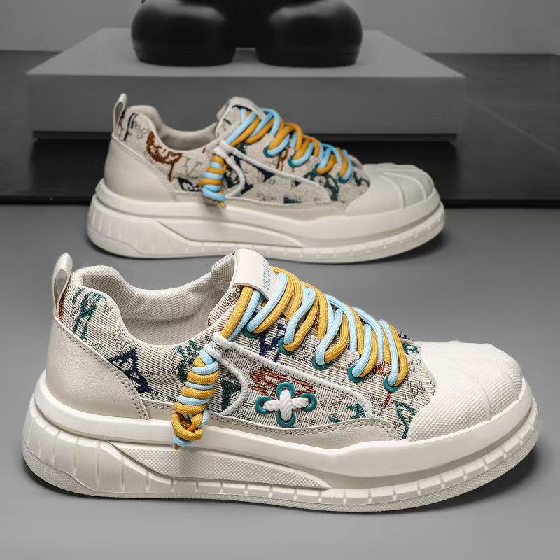 新款高端时尚潮流百搭男女休闲鞋D668（C）