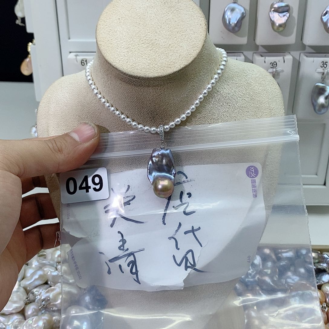 淡水珍珠颈饰合金