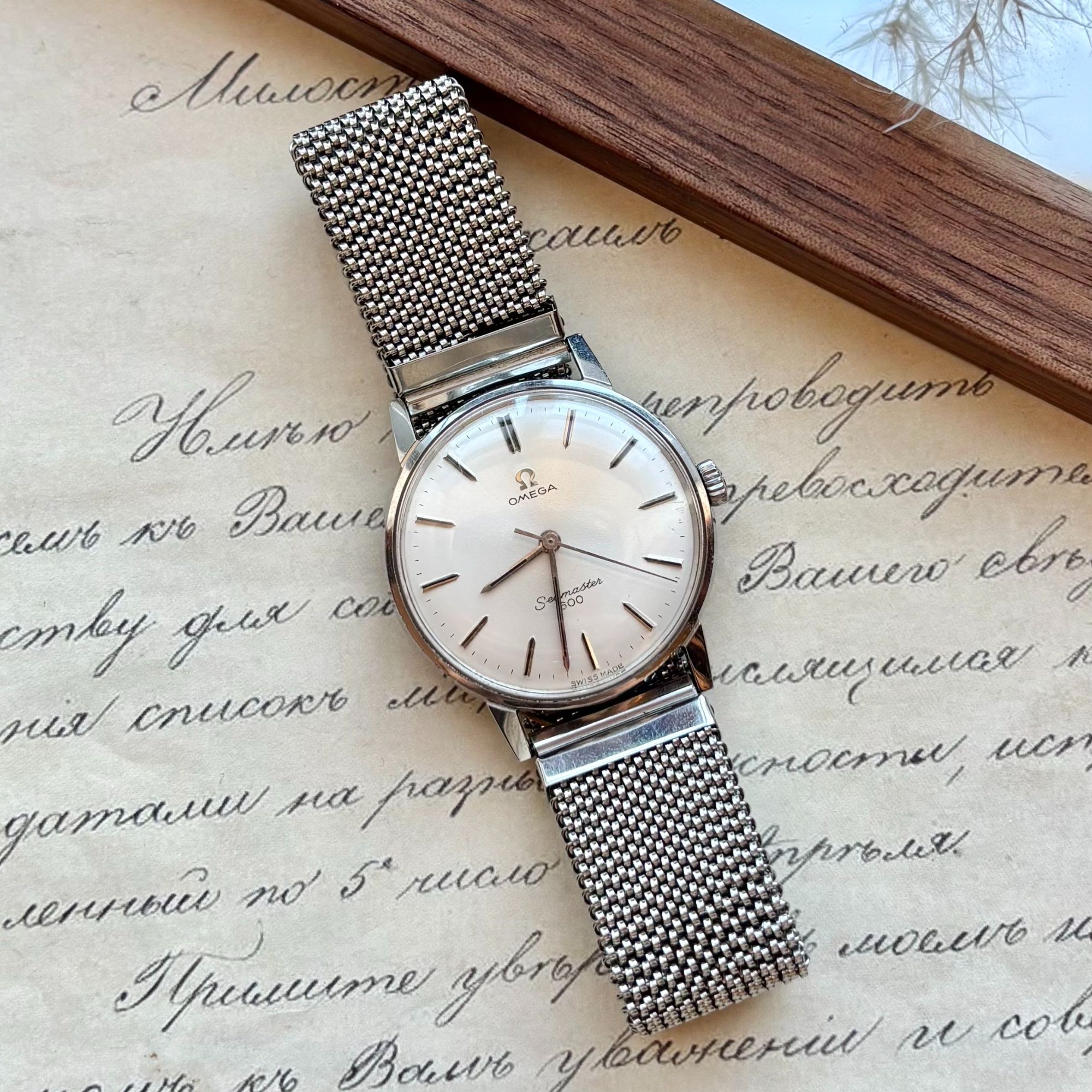 95新 Omega/欧米茄 1960年代·Seamaster系列中古手动机械表ZB2060