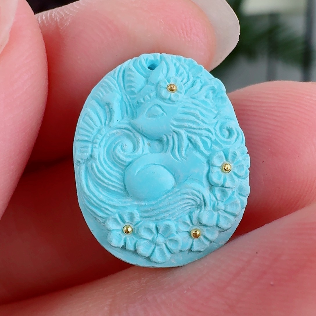 未镶嵌绿松石珠宝奇石