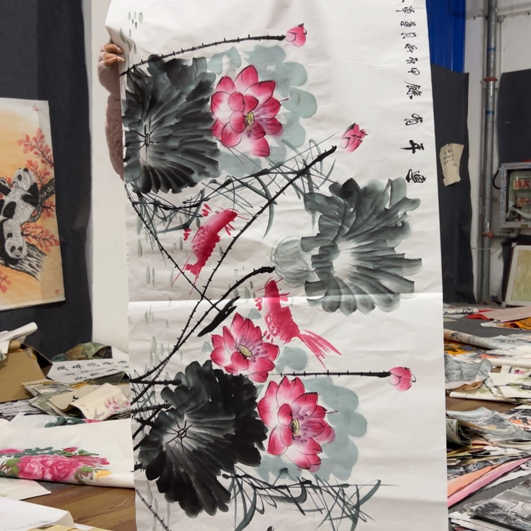 国画国画作品画心一张