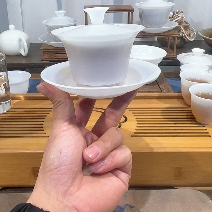 瓷片高冰素烧马蹄125容量（2杯）