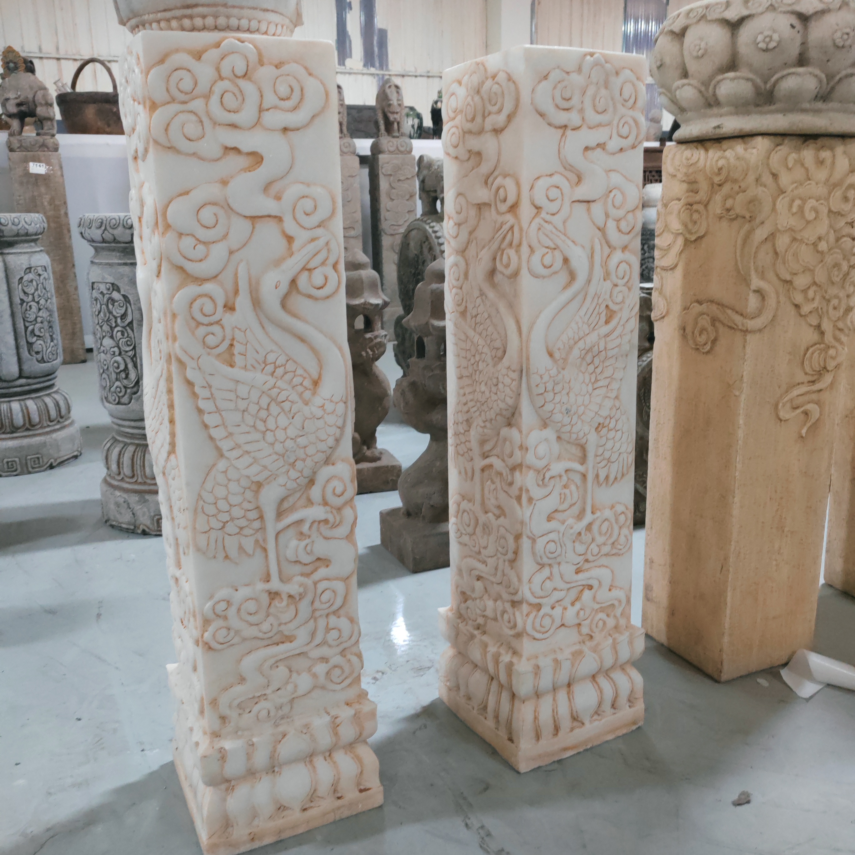 石雕，品相如图，一对包邮