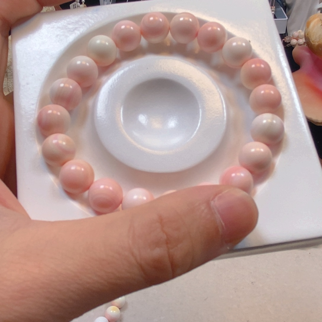 贝壳手串/手链r****a单圈圆珠手串