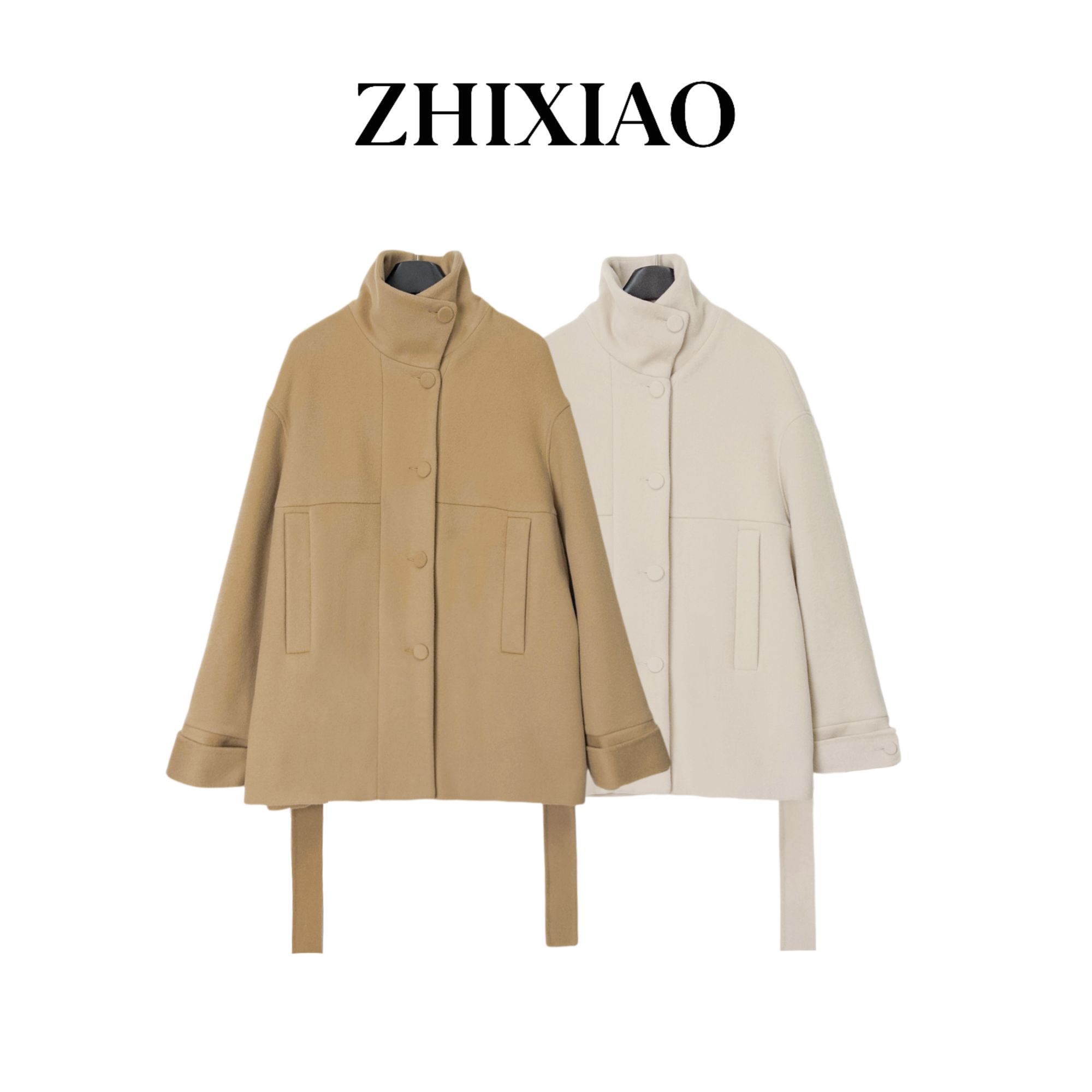 【ZHIXIAO】秋冬新款：毛呢外套24839