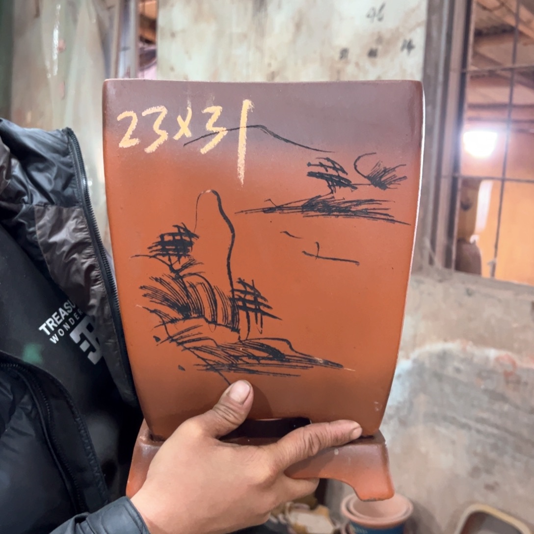 紫砂花盆紫砂花盆