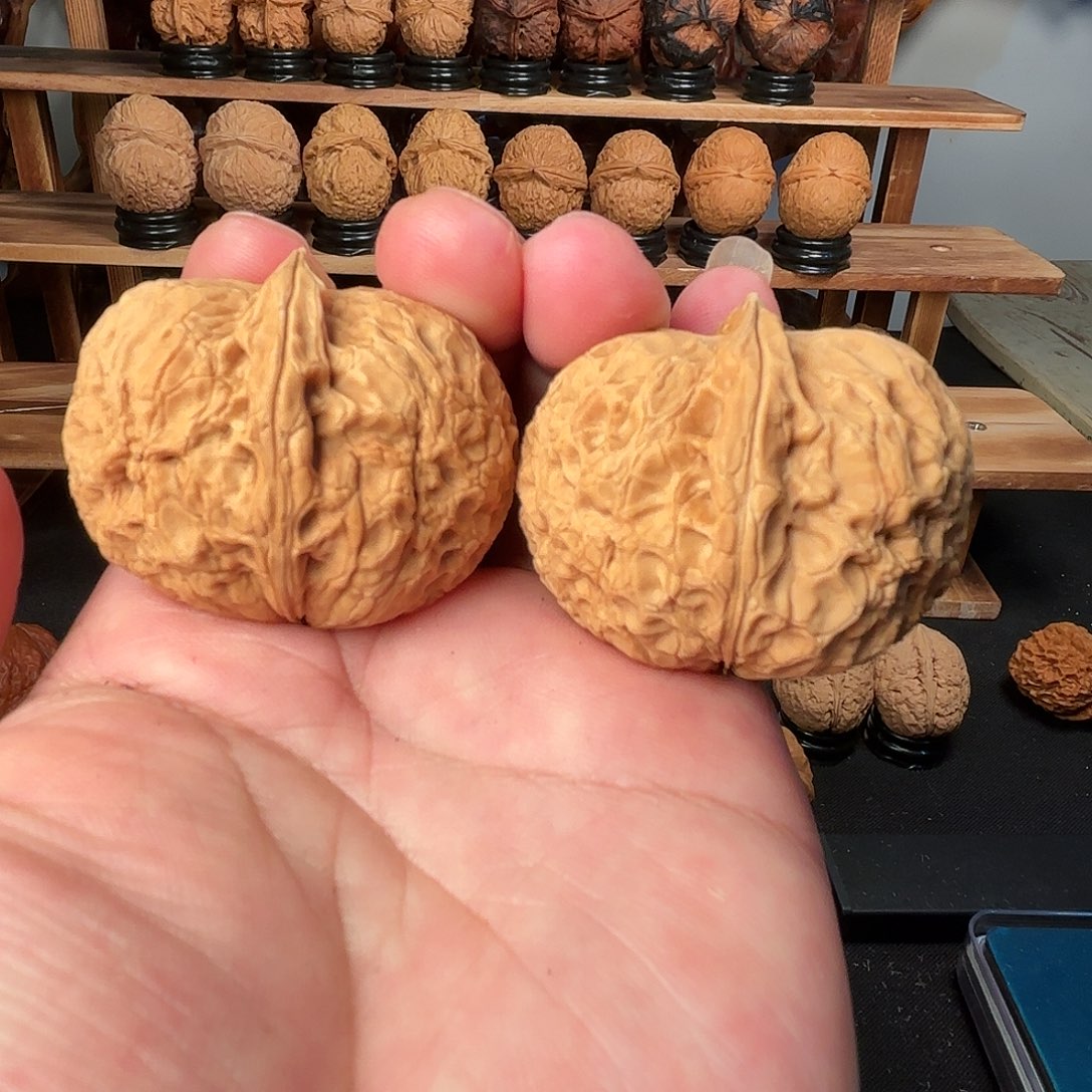 吊坠文玩核桃20磕尖45尺龙鼎元宝