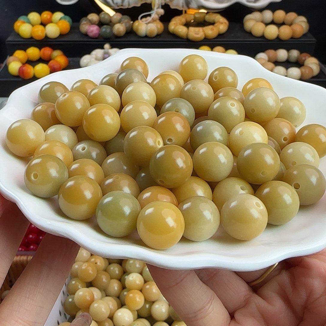 吊坠菩提根/象牙果卡14金桔圆100颗