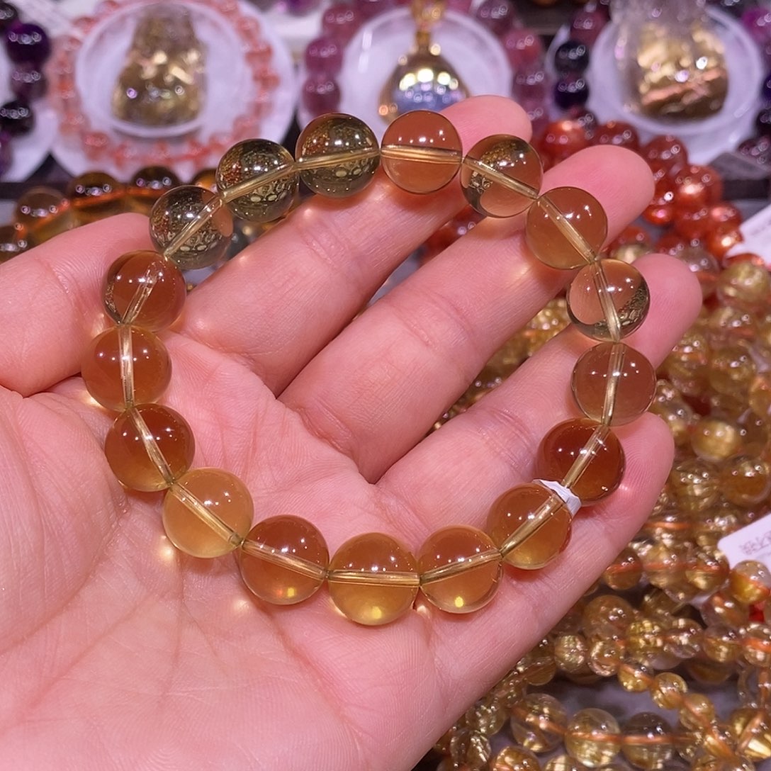未镶嵌手链水晶黄水晶12