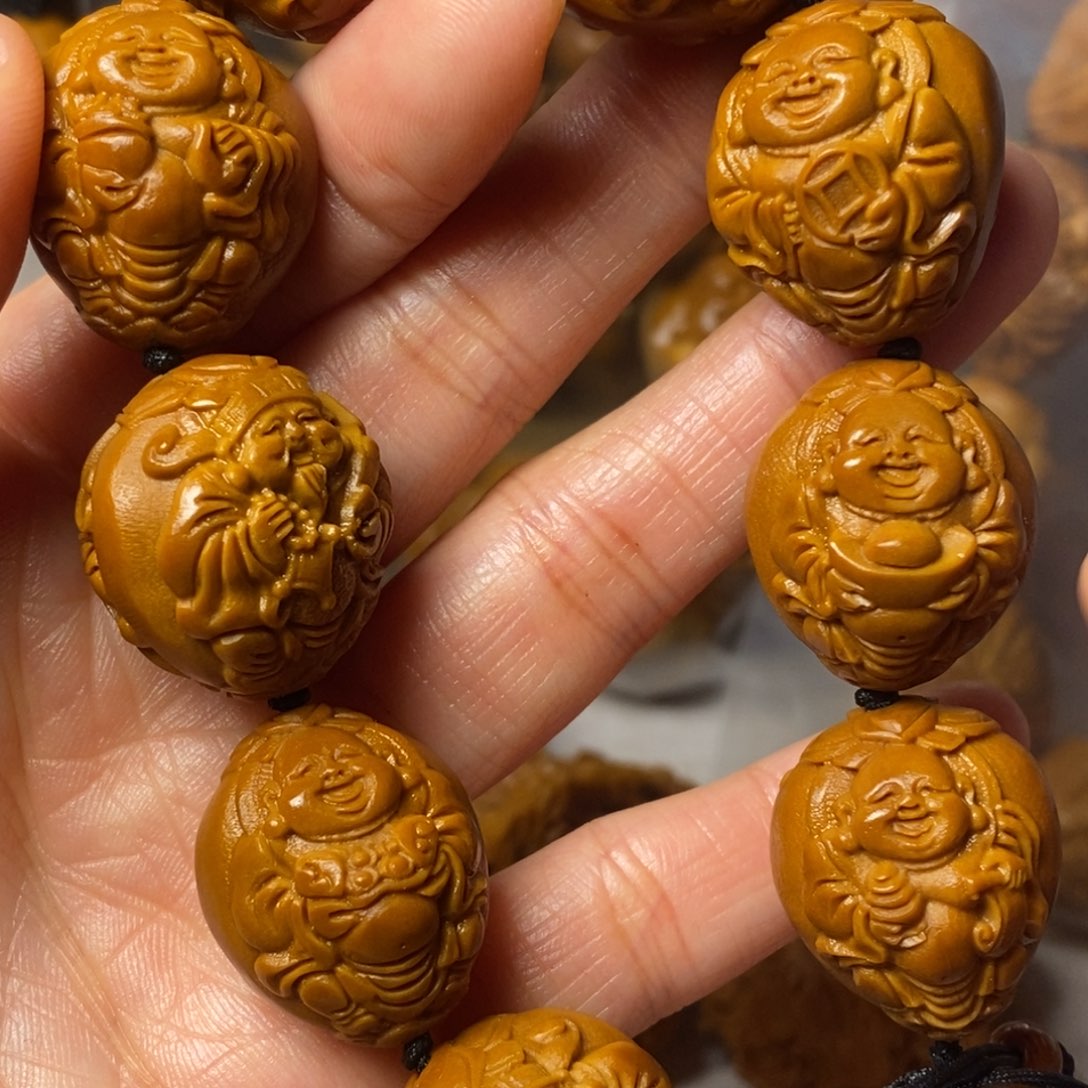 橄榄核手串/手链用****9浮雕财迷