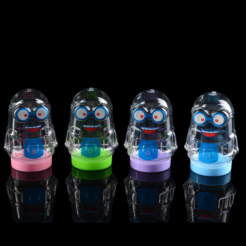 现货供应 35口径65ML 小号小黄人卡通瓶 糖果瓶 干果瓶 塑料瓶