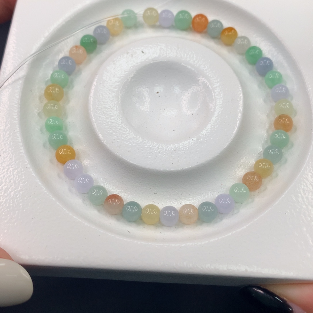 翡翠散珠翡翠散珠DIY手串多样性自发