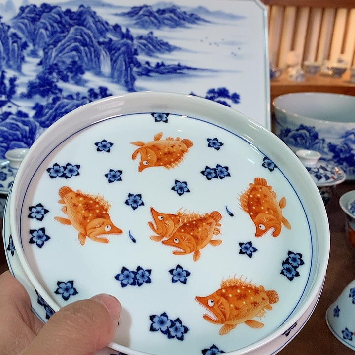 錡镇堂手工手绘壶承