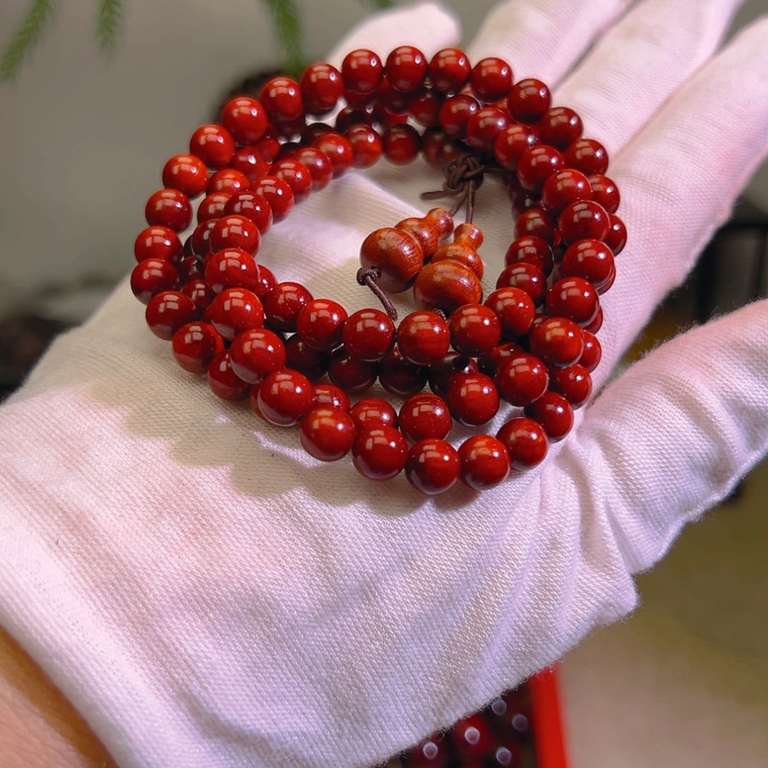 小叶紫檀手串/手链高油密20克以上