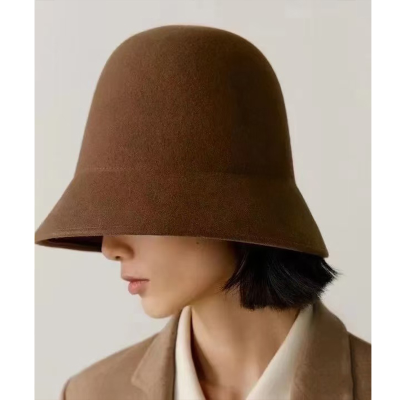 原单非市面货！“小禾”不染色100羊毛双面呢盆帽C59