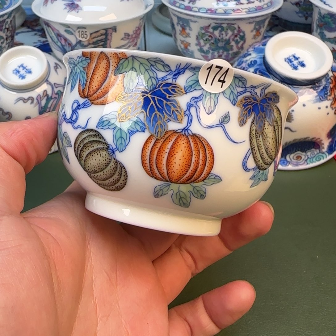 彦祖纯手工手绘茶具174