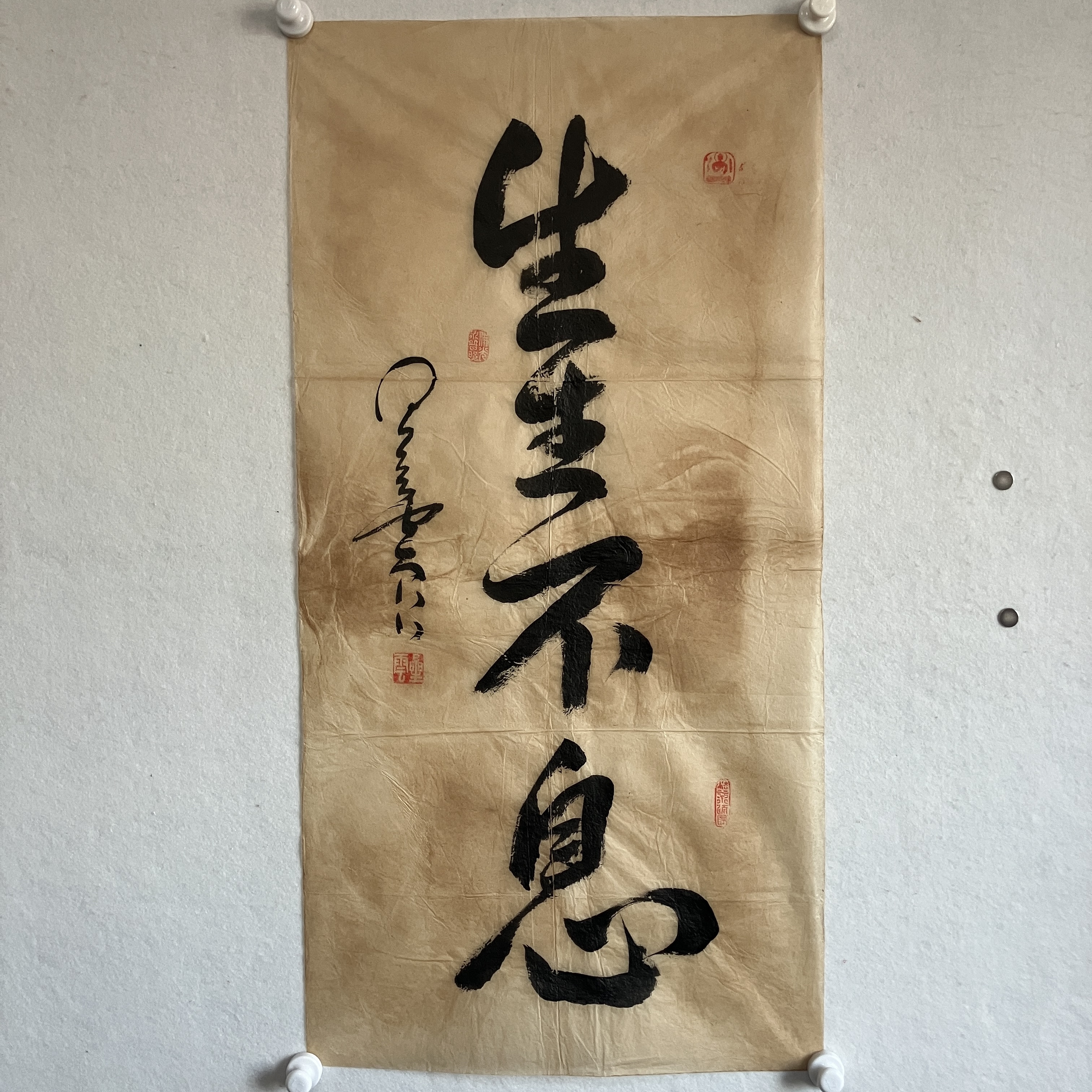 5743书法 纸本水墨 98×49cm