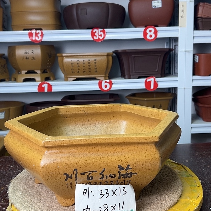 紫砂花盆你在一起