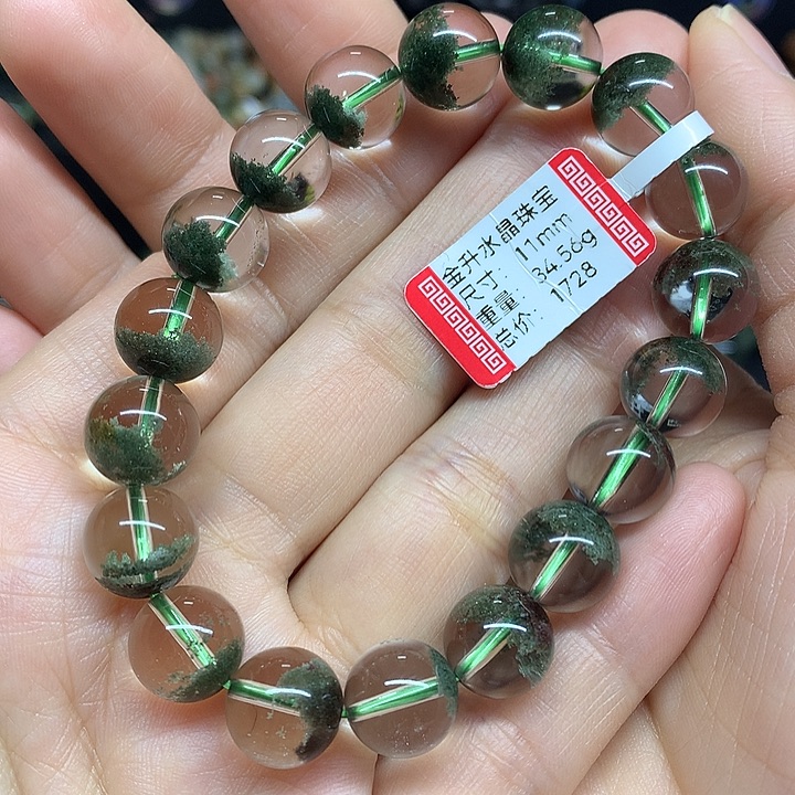 水晶手串未镶嵌天然水晶