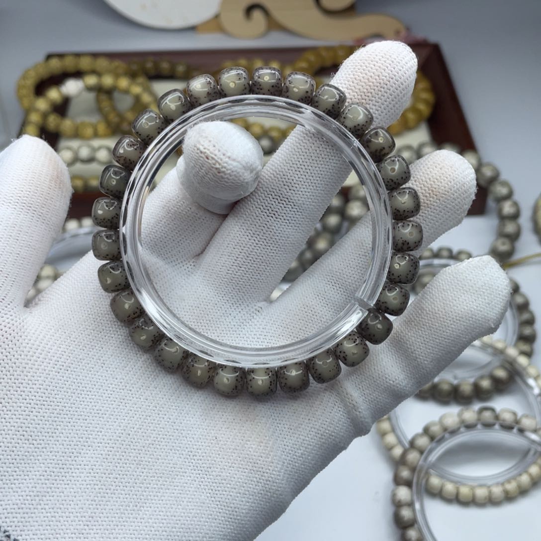 星月菩提手串W*8×7黑冰大眼睛A18