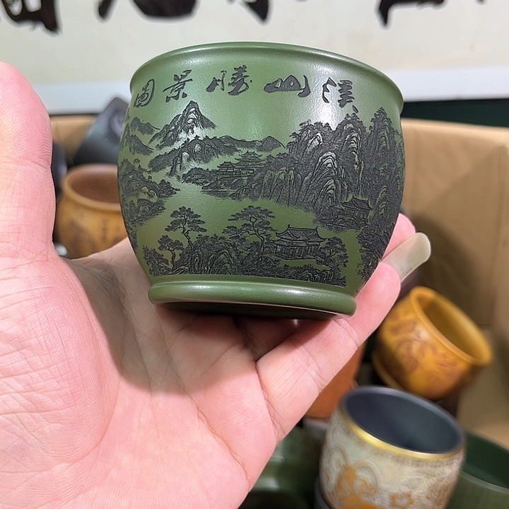 茶杯紫砂全手工紫砂主人杯