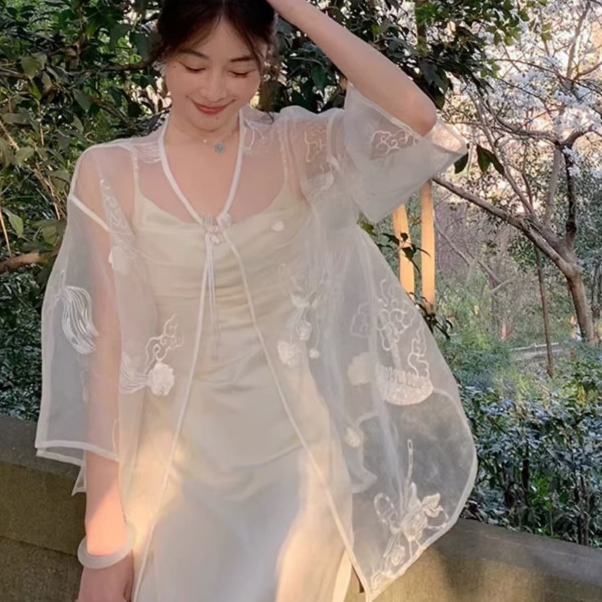 【国风刺绣仙气】开衫+吊带裙套装19 897