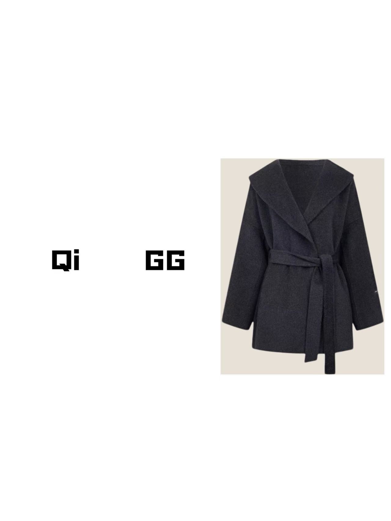 【Da    Qi】毛呢大衣女冬季宽松加厚保暖防寒中长款外套