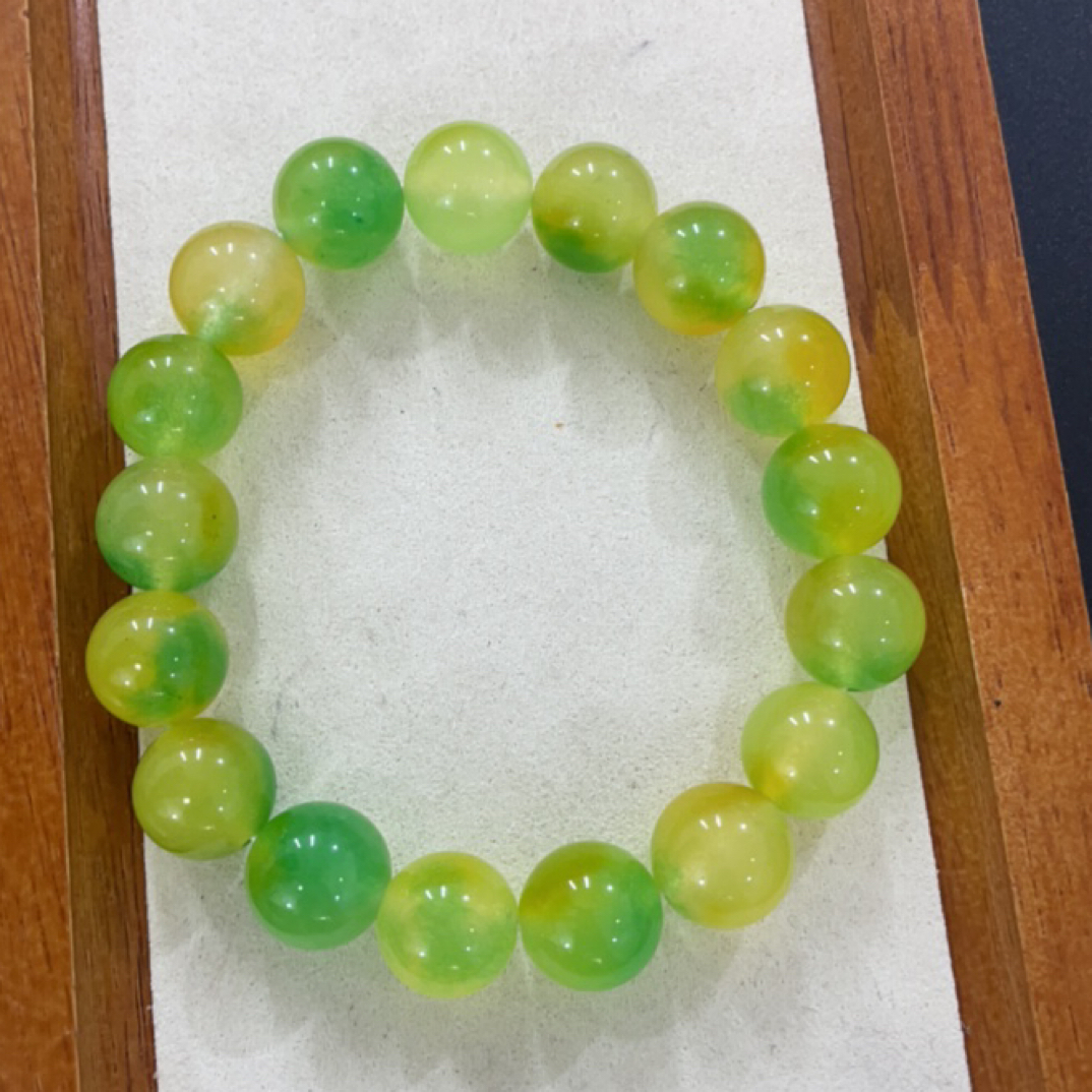  178  卡12黄加绿手串