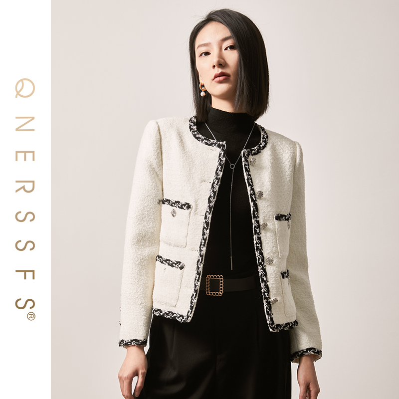 【莉莉专享】卿奈儿时装周走秀款「繁星灵动」羊毛香风轻奢外套C2012