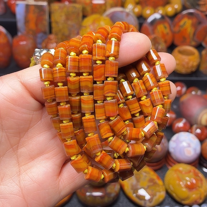 玛瑙/玉髓未镶嵌项链