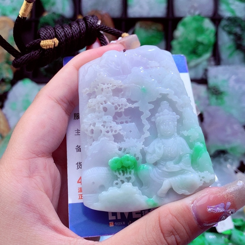 【闪购商品】翡翠颈饰未镶嵌挂件