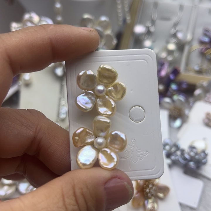 淡水珍珠颈饰银S925镶嵌