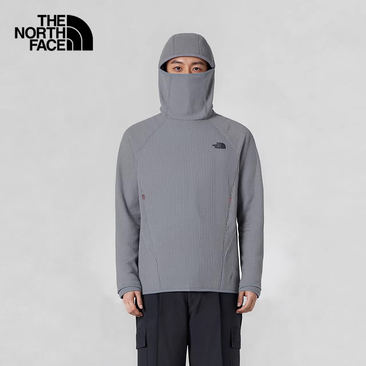 北面UE设计师款华夫格卫衣男面罩式风帽户外TheNorthFace|8E64