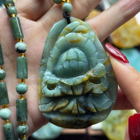 岫玉挂件未镶嵌挂件