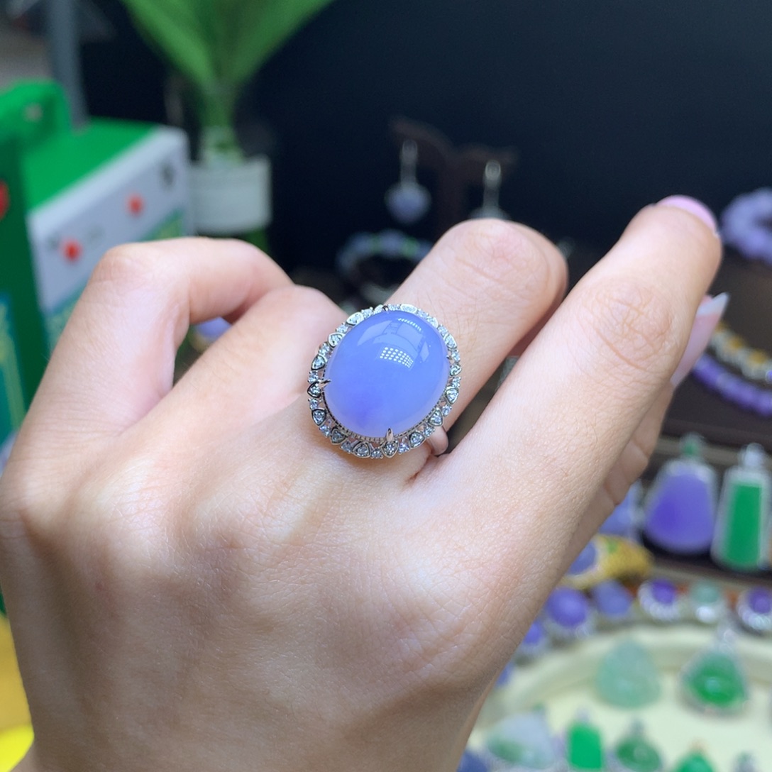 翡翠颈饰18K金镶嵌天然